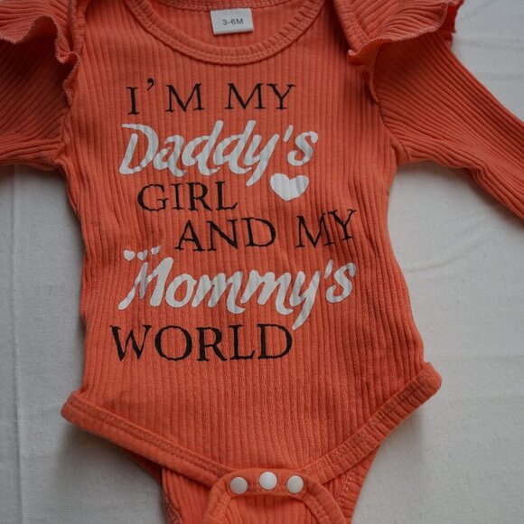 Other - Baby Girl Matching Set, Daddy's Girl, Floral Set, Size 3-6m
